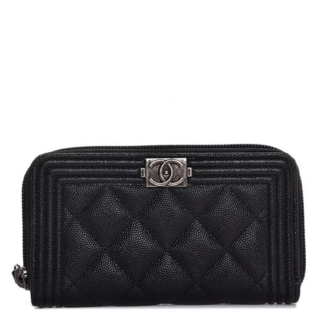 boy chanel zipped wallet|small black chanel boy bag.